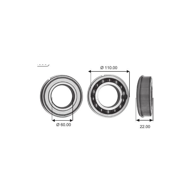 83179 YRE2 C3 KOYO 60x110x22  83179YRE2C3102,10 €