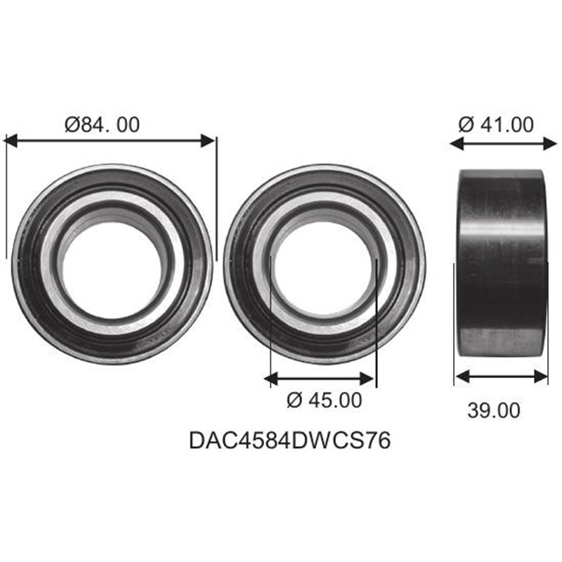 DAC 4584 DWCS76 KOYO 45x84x41  DAC4584DWCS7642,97 €